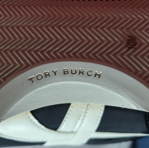 Tory Burch Hank Sneaker Nylon/ Nat Suede Perfect Black/ New Ivory 001 - Picture 10 of 10